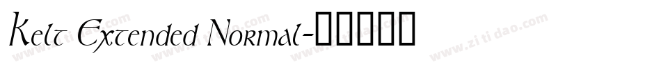 Kelt Extended Normal字体转换